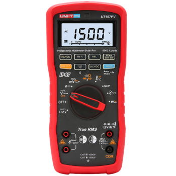 UT197PV multimetr cyfrowy 2500V DC 1500V AC Solar Pro do fotowoltaiki UNI-T