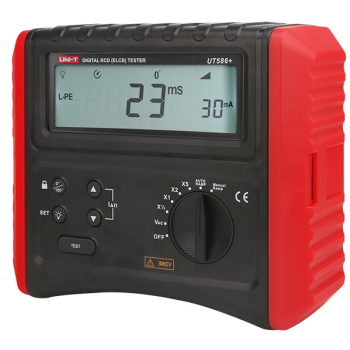 UT586+ tester wyłączników RCD ELCB do jednofazowych i trójfazowych urządzeń Uni-T
